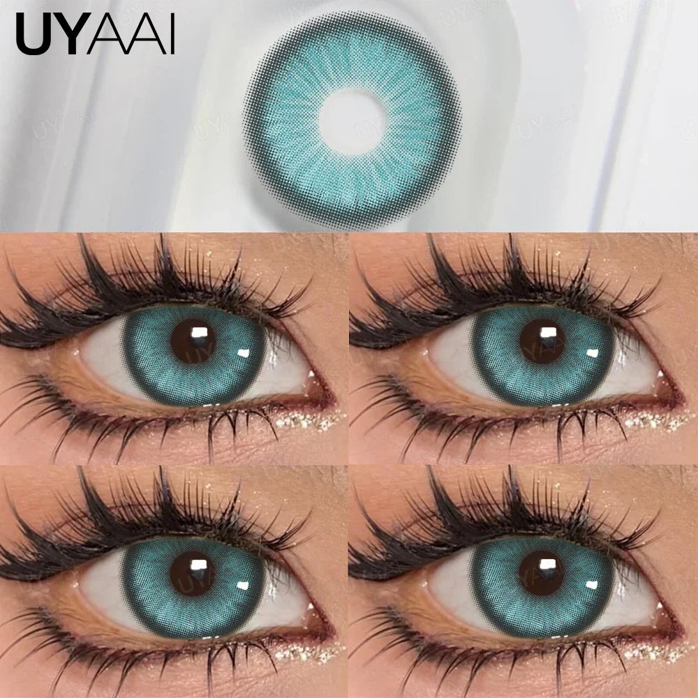 Rynx | Daily colored contact lenses with prescription 1 Daily disposable colored pupils green lenses brown natural lenses pink Colorcon