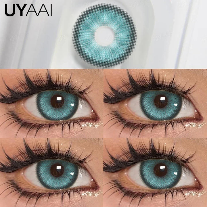 Rynx | Daily colored contact lenses with prescription 1 Daily disposable colored pupils green lenses brown natural lenses pink Colorcon