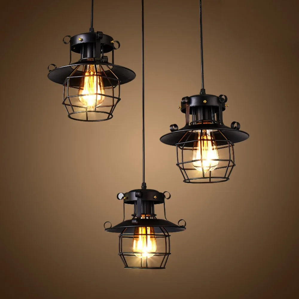 Lisslune | Norah Retro-Industrial Pendant Light