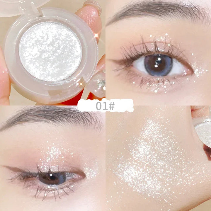 Rynx | Mashed Potatoes Texture Glitter Eyeshadow Long-lasting Waterproof Shimmer Eye Shadow Makeup Pearl Eyeshadow Pigment Korean Makeup