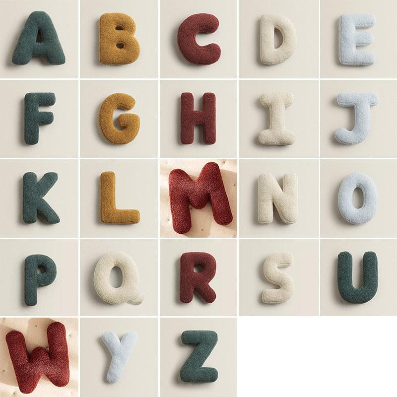 Lisslune | Delightful English Letters Plush Cushion - Cozy Home Accessory