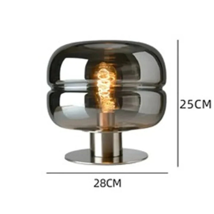 Lisslune | Scandinavian Glass Table Lamp – AuroraForm E27