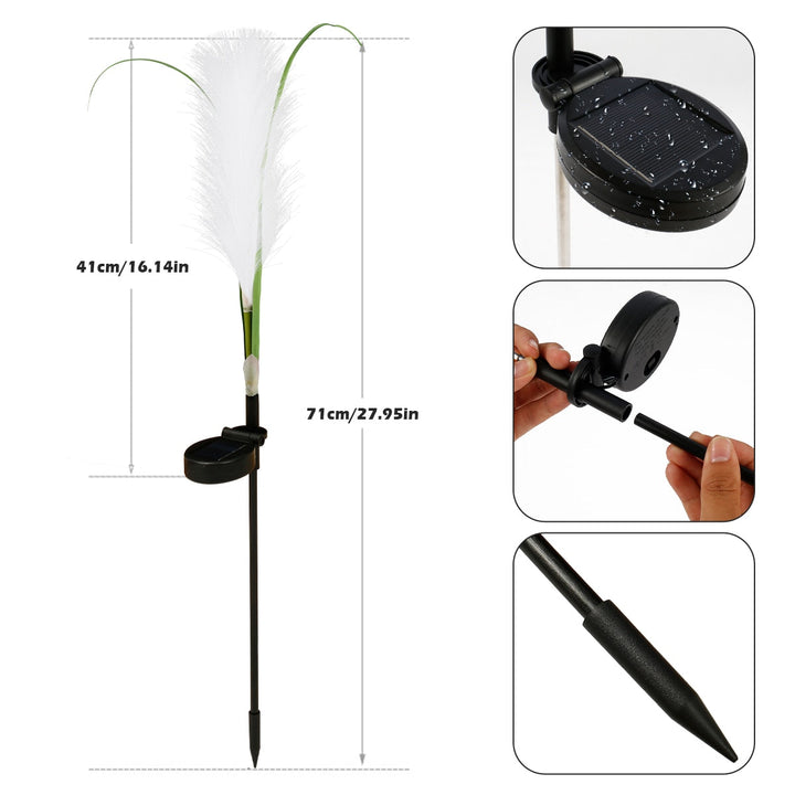 Lisslune | Outdoor Solar Waterproof Reed Garden Lights