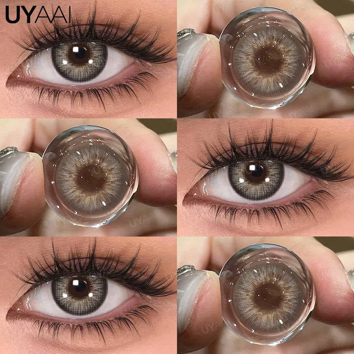 Rynx | 1 Pair Colored Pupils for Eyes Green Eye Color Lenses Brown Natural Looking Eye Lenses High-Quality Gray Lenses Soft Pupils
