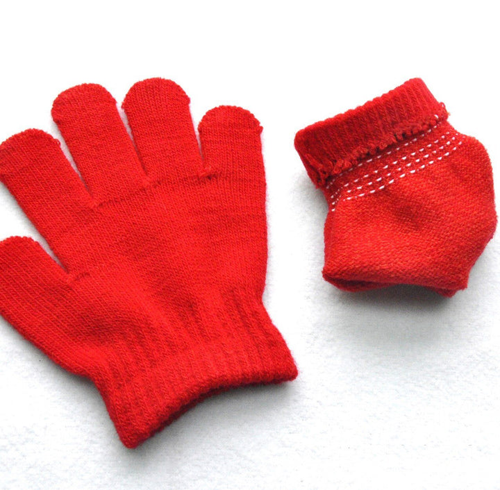 Lisslune | Toddler Wool Gloves with Individual Fingers (3-6 Years)