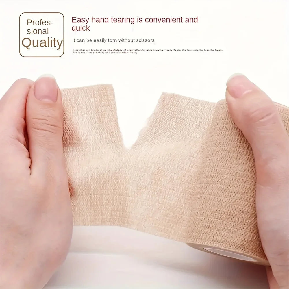Rynx | 3 pieces self-adhesive elastic bandages 5cm*4.5m first aid patch & medical health care treatment bandage kit bandage tape first aid tool
