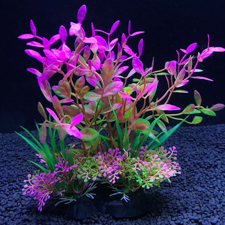 Lisslune | Vibrant Aquatic Plant Set: Realistic Decor for Aquariums