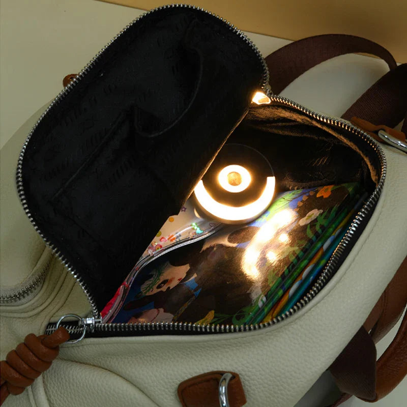 Lisslune | Compact Circular Touch LED Portable Night Lamp