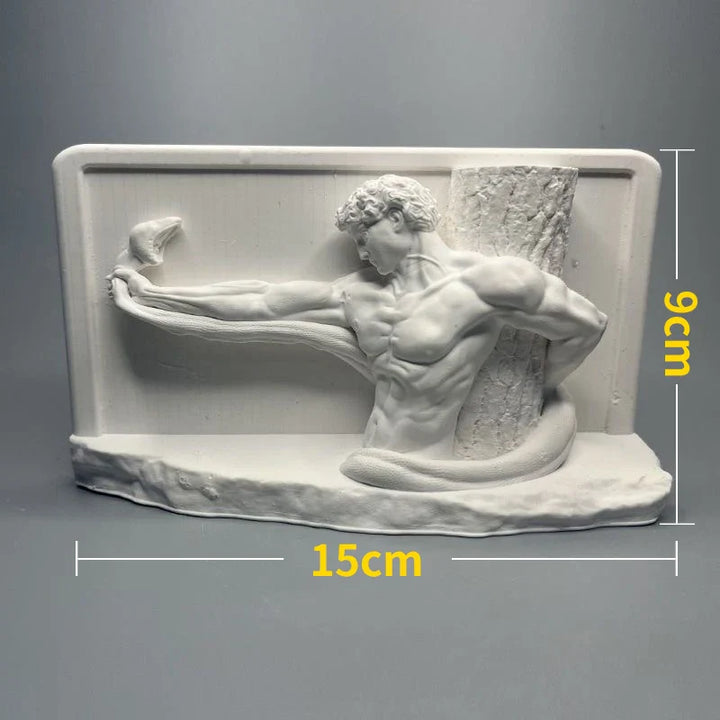 Lisslune | Nordic INS Style Character Plaster Statue DIY Painted Sketch Photography Props Table Decorations Home Art Plaster Decoration