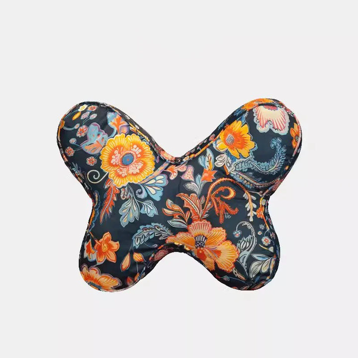 Rynx | Colorful Butterfly Cushion Chinese Style Flower Crown Back Support Cushion Sofa Chair Padding Aesthetic Living Room Decoration