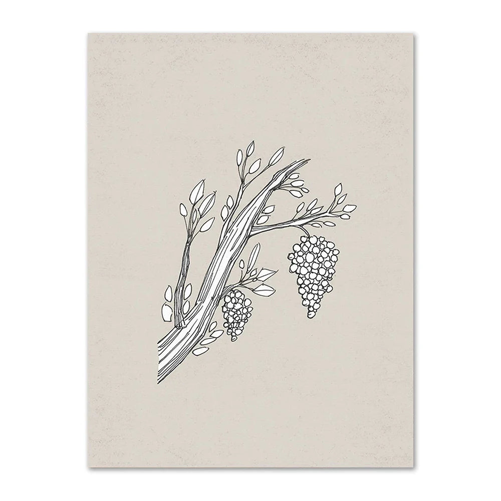 Lisslune | and branches canvas poster