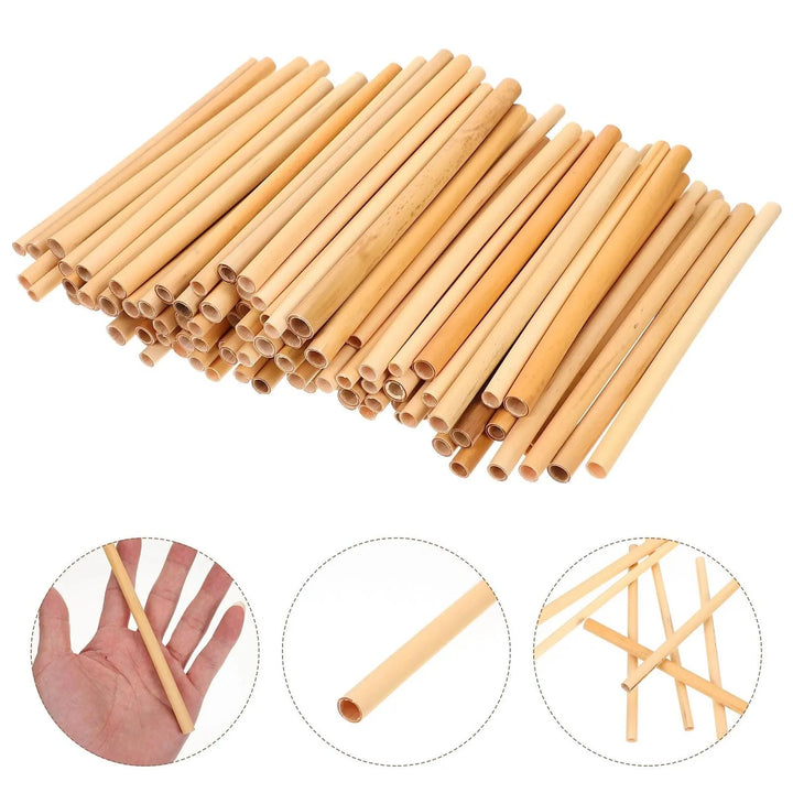 Lisslune | 100 pieces of eco-friendly bamboo bee tubes for improved pollination
