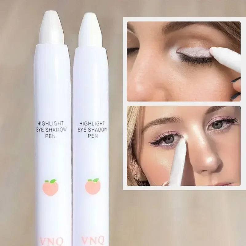Rynx | Pearl Eye Shadow Pencil White Highlighter Pencil Mother-of-Pearl Lying Silk Worm Pencil Eyelid Under Fold Illuminate Eyeliner Pencil Cosmetics