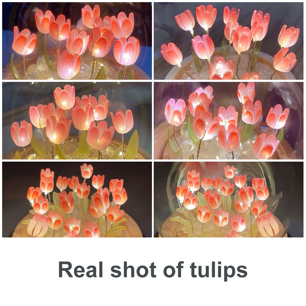 Lisslune | Shiny Tulip Handmade Night Lamp