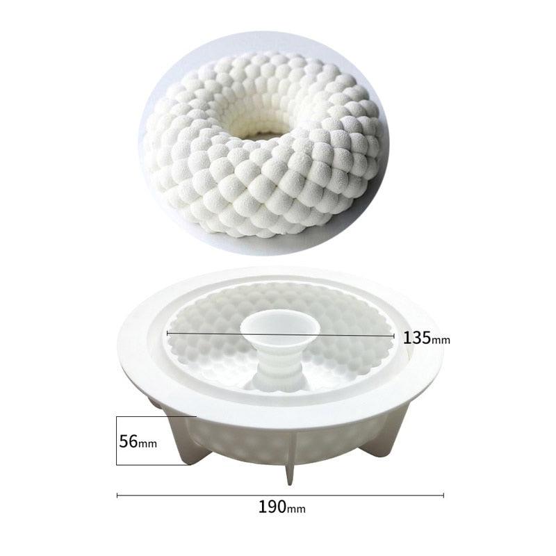 Lisslune | Versatile round silicone mold for DIY candles and treats