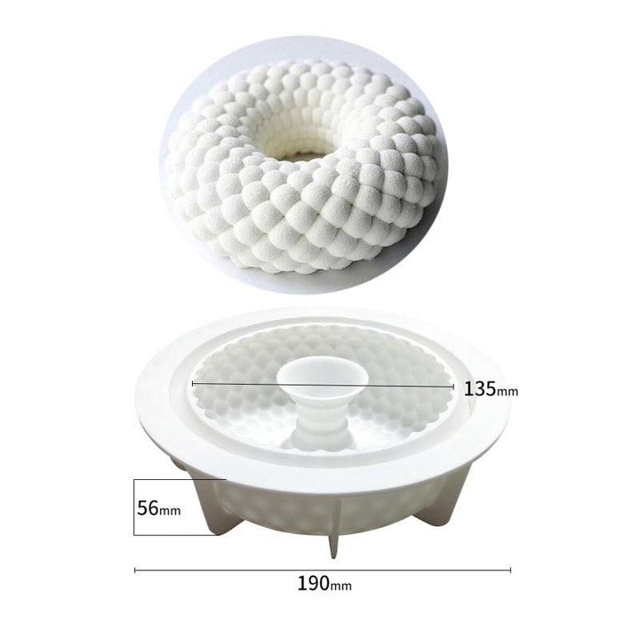 Lisslune | Versatile round silicone mold for DIY candles and treats