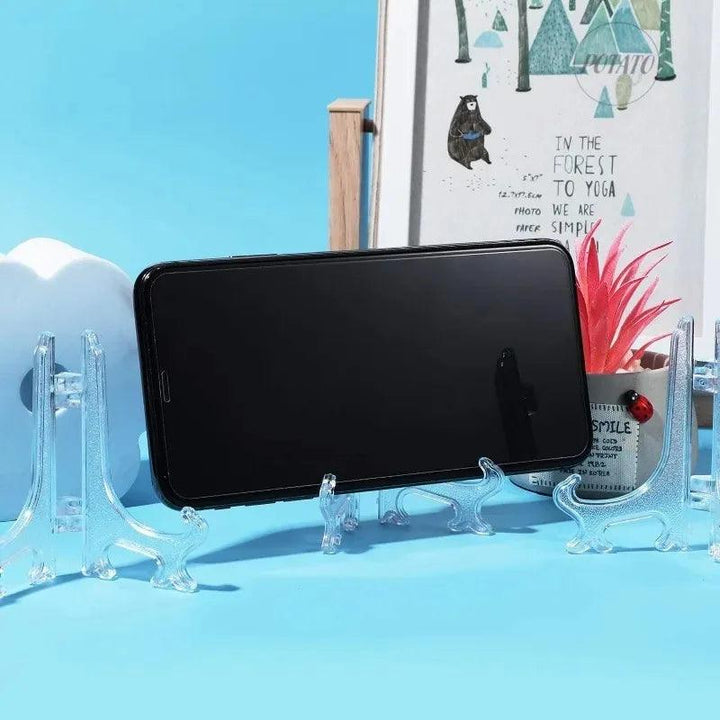 Lisslune | 20-piece versatile display stands in clear and black for stylish home display