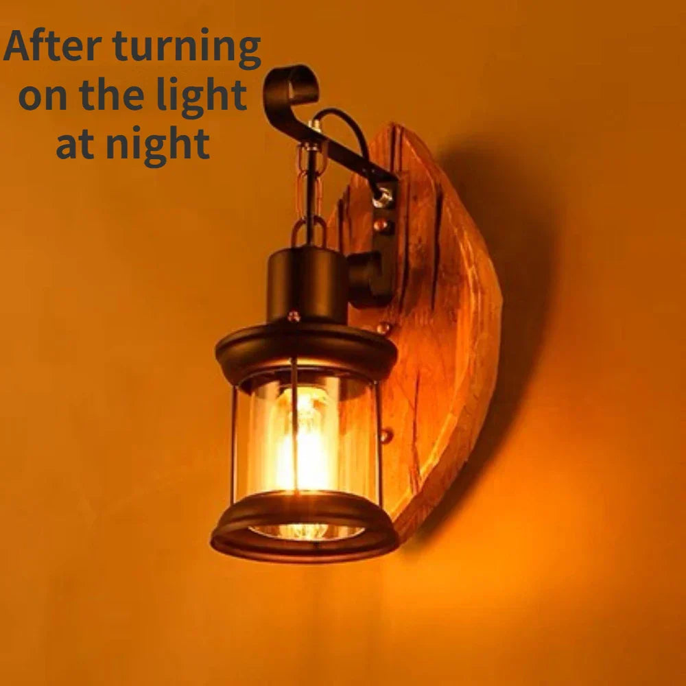 Lisslune | Retro Lantern Lamp Industrial Lantern Wall Light