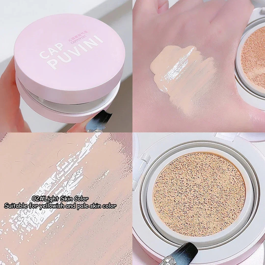 Rynx | Face foundation Air Cushion CC Cream Waterproof Brightening Foundation Concealer Cream Women Base Makeup Face Korean Cosmetics