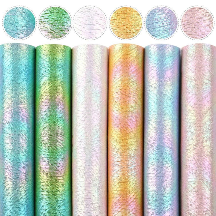 Lisslune | Sparkling Synthetic Leather DIY Craft Kit: Glittering Fabrics Collection for Creative Projects