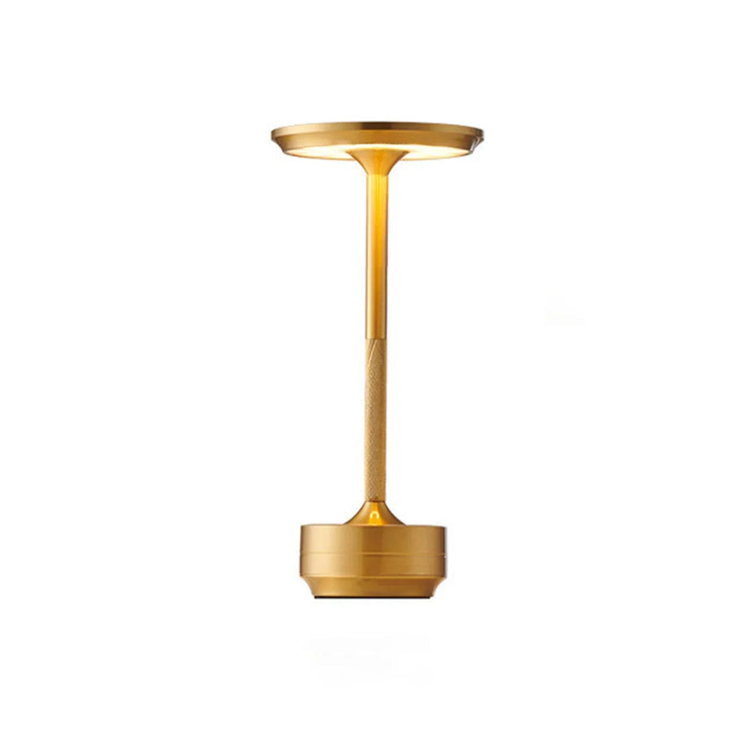 Lisslune | Cordless Rechargeable Modern Aura Table Lamp with Touch Controls | Wireless LED Light for Modern Side Tables and Office Desks | Minimalist Table Lamp
