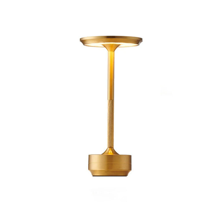 Lisslune | Cordless Rechargeable Modern Aura Table Lamp with Touch Controls | Wireless LED Light for Modern Side Tables and Office Desks | Minimalist Table Lamp