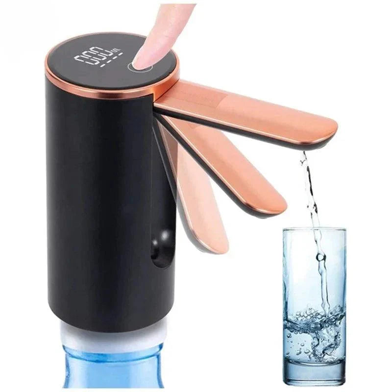 Lisslune | Smart Foldable Electric Water Dispenser - Portable Touch-Controlled Rechargeable Bottle Pump