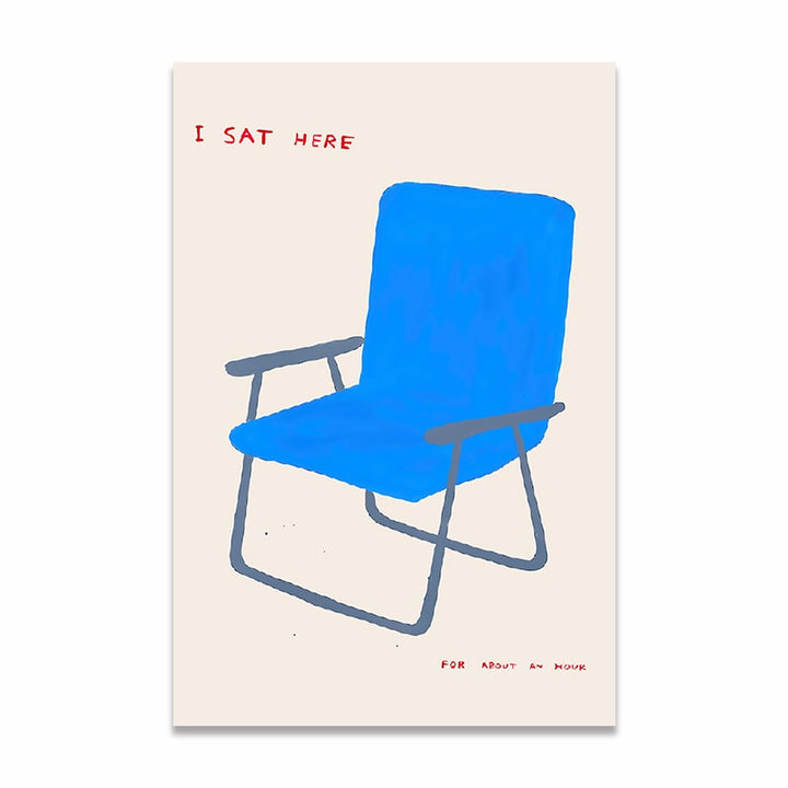 Lisslune | Lemons / Blue Chair Canvas Print