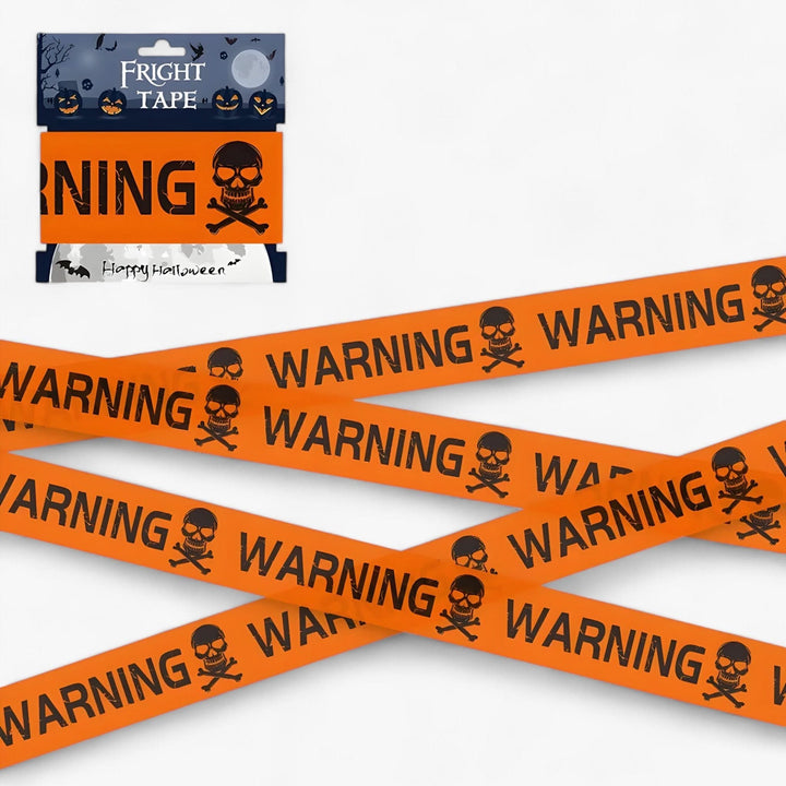 Lisslune | Bandeau Warning Skull Halloween - Spooky Party Decoration