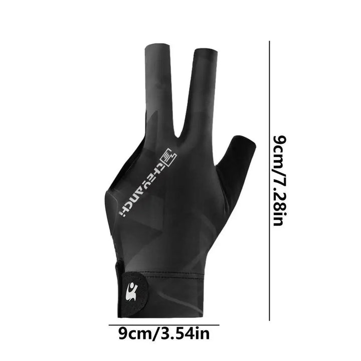 Lisslune | Left-Handed Billiard Glove - Three-Finger Design for Outstanding Performance