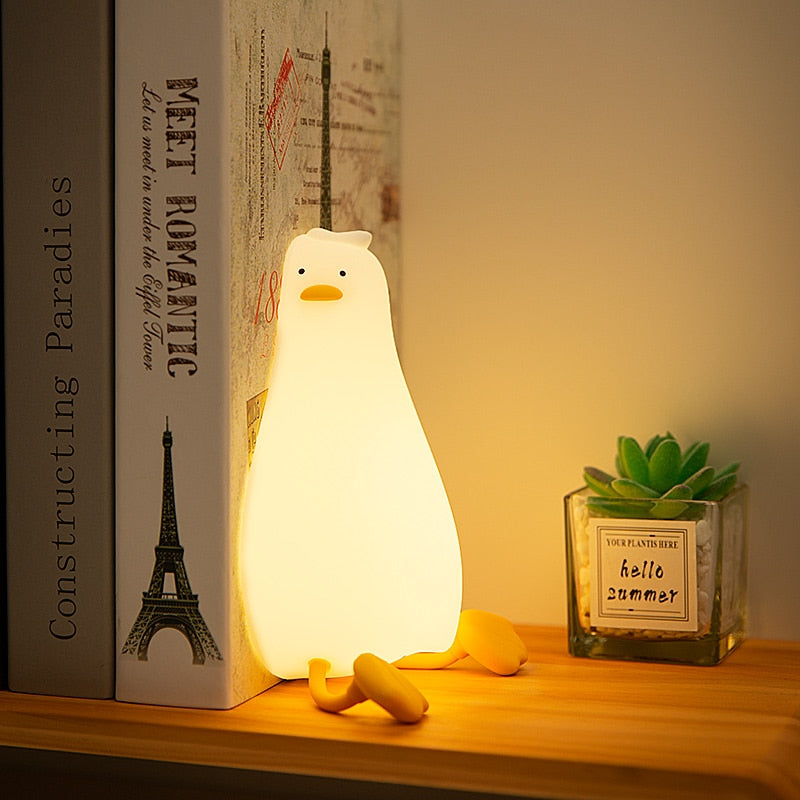Lisslune | Lazy Flat Duck Atmosphere Night Lamp