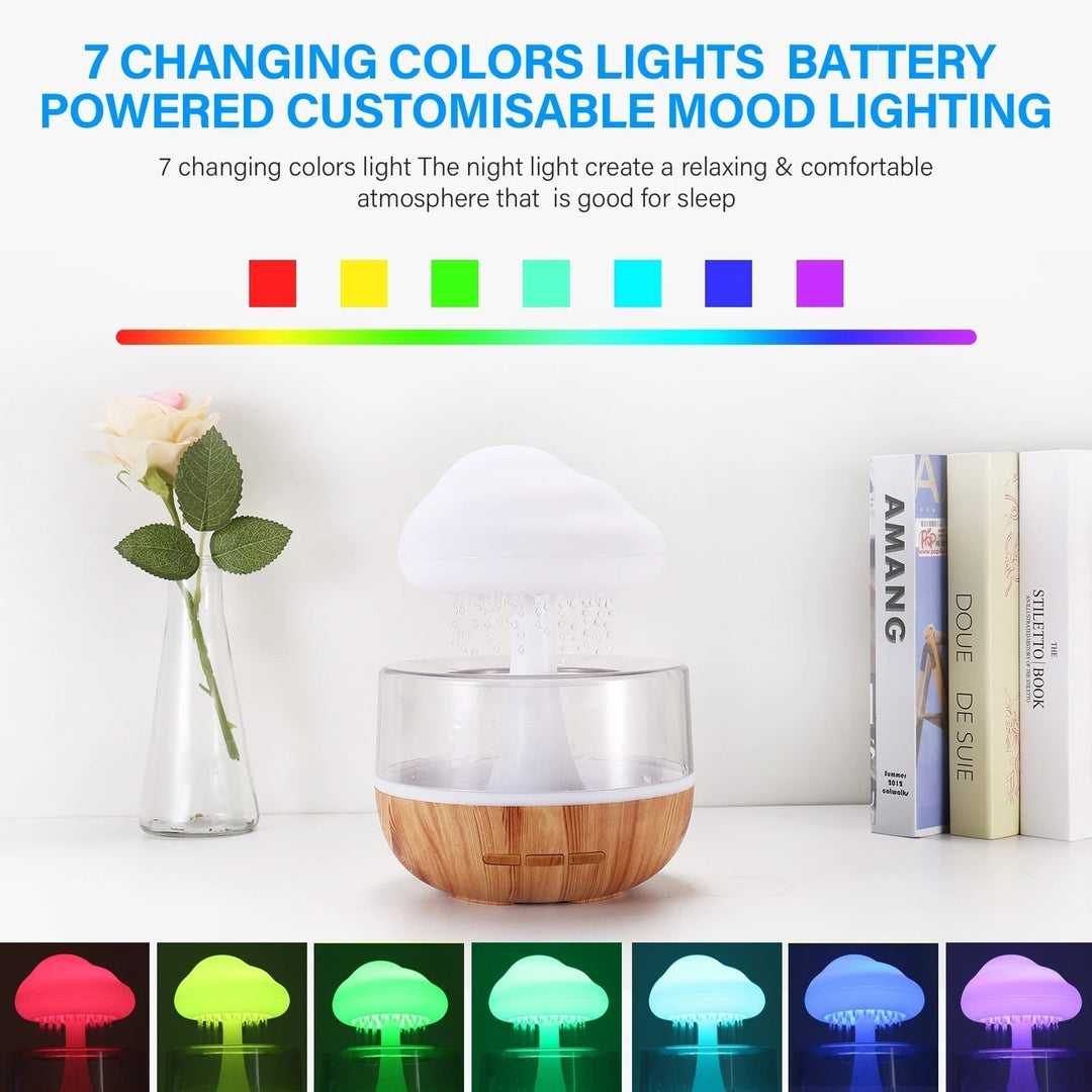 Lisslune | Rain Cloud Mushroom Air Humidifier Night Lamp