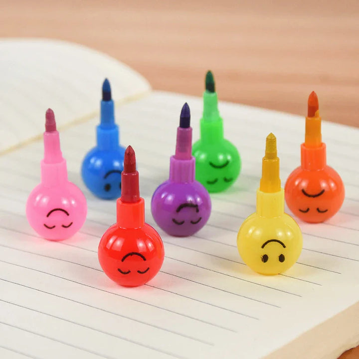 Rynx 5/10 Pcs Lollipop Building Block Crayon Coloring Pencil Pencil for Kids Birthday Parties Gift Bags Pinata Filler Rewards