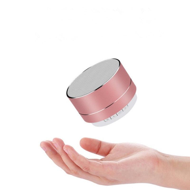 Lisslune | Compact Steel Gun Mini Bluetooth Speaker - Powerful Portable Subwoofer with Wireless Audio Transmission and Hands-Free Function