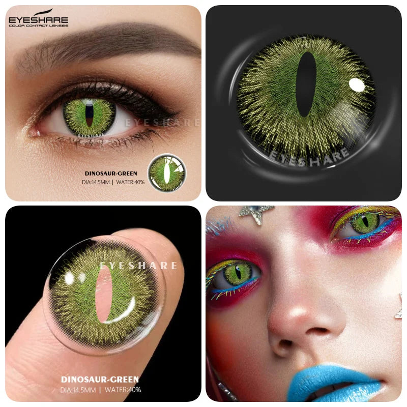 Rynx | 1 Pair Colored Contact Lenses for Eyes Cosplay Contact Lenses Blue Lenses Halloween Lens Cosmetics Pupils Eye Color Lens