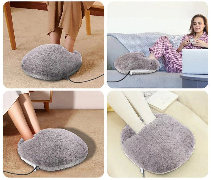 Lisslune | Fluffy Warm Feet Cozy Heated Foot Pillow