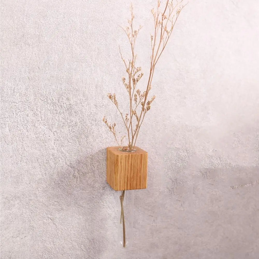 Lisslune | Wooden Magnetic Flower Tube Vase