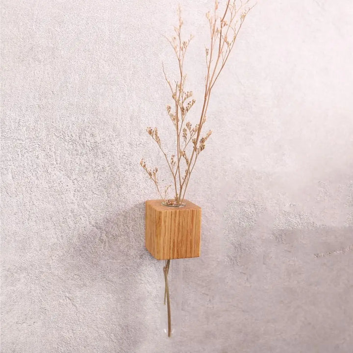 Lisslune | Wooden Magnetic Flower Tube Vase