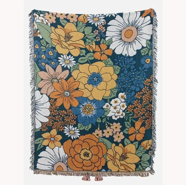Lisslune | Floral Garden Throw Blanket