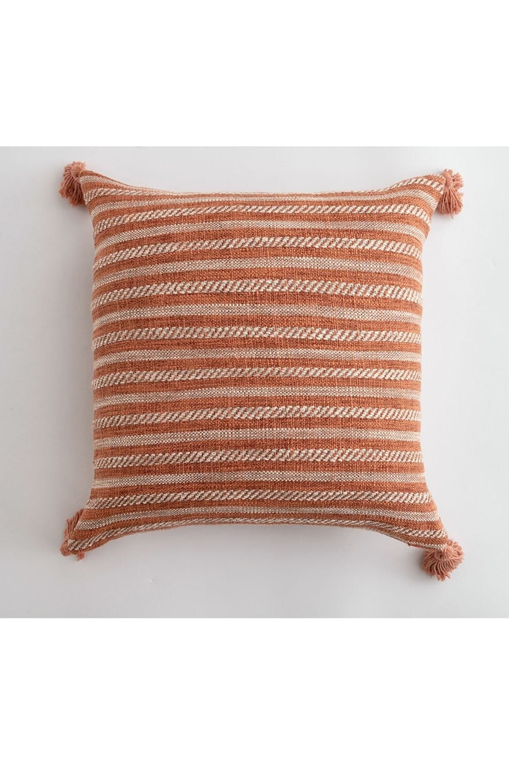 Lisslune | White Tassel Cushion Cover