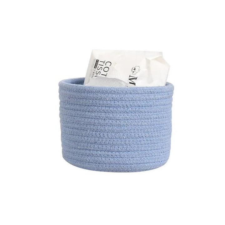 Lisslune | Stylish hand-woven cotton rope basket for home organization and storage