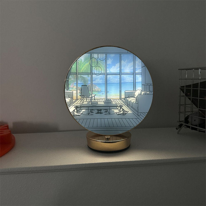Lisslune | Creative Artistic Orb Painting Table Lamp