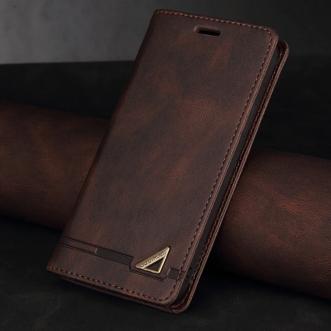Lisslune | iPhone leather protective case with RFID blocking and card slots
