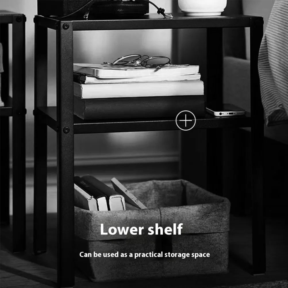 Rynx | Nordic Nightstand Living Room Sofa Side Table Bedroom Nightstand Metal Minimalist Nightstands Bedroom Furniture