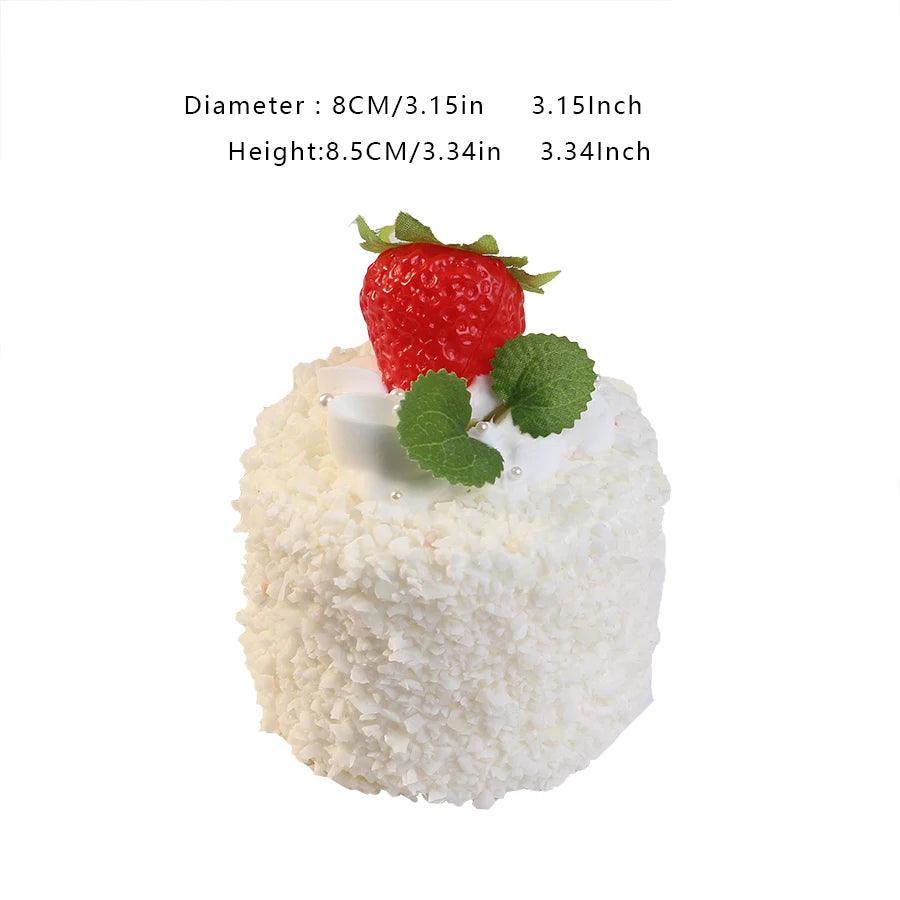 Lisslune | Realistic Synthetic Fruit Cake Model for Home Decor and Photography - 1 pc. FCYY-MIX2