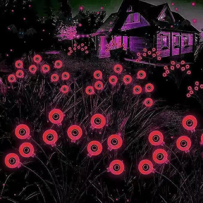 Rynx | 1 Piece Halloween Eye Light String Lights, Solar Powered, Courtyard, Garden, Horror, Decoration, Lawn, Ground, Plug Light