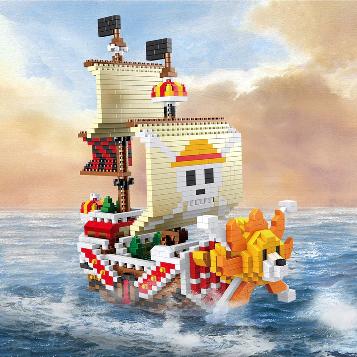 Lisslune | DIY Navigation Ship Building Blocks Toy, Pirate Ship Decoration Educational Toy, Gifts for Boys and Girls
