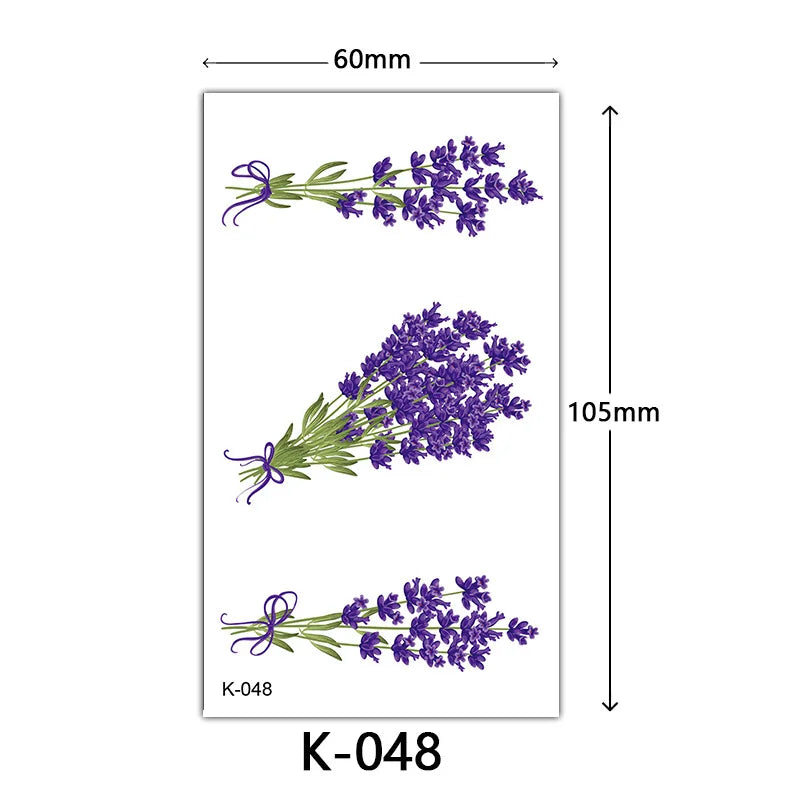Rynx | New Temporary Tattoo Stickers Sexy Totem Butterfly Dreamcatcher Transfer Flash Tattoo Women Neck Hand Body Art Artificial Tattoos Men