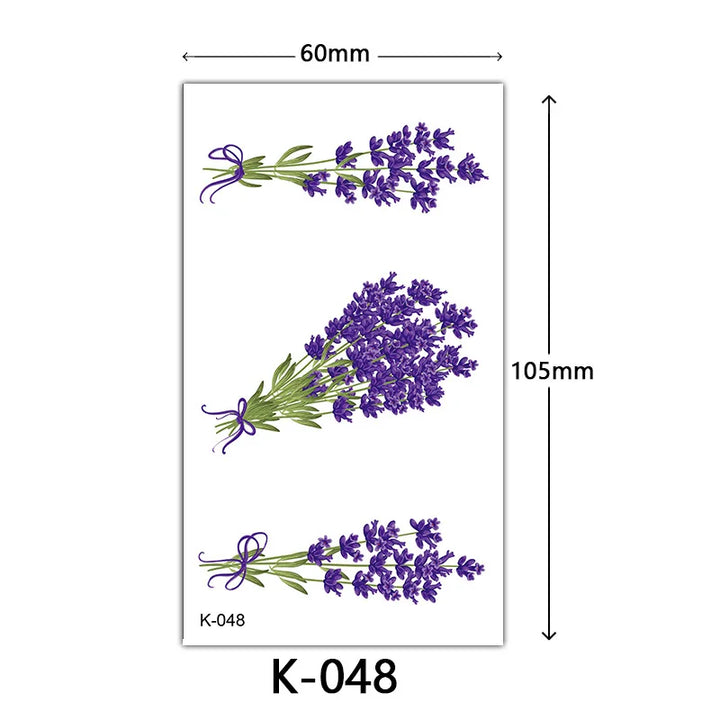 Rynx | New Temporary Tattoo Stickers Sexy Totem Butterfly Dreamcatcher Transfer Flash Tattoo Women Neck Hand Body Art Artificial Tattoos Men
