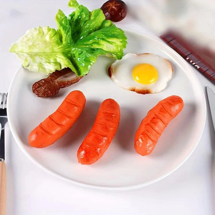 Lisslune | Cheerful Grilled Sausage Keychain - Fun PVC Kitchen Gadget and Unique Charm